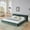 Green, variant on King Size Platform Bed, Upholstered Chenille Floor Bed with Channel Tufted, Cloud Soft Padded Bed with Solid Frame, No Box Spring Needed, Pink