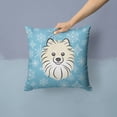 thumbnail image 2 of Winter Snowflake Dog Face Design Fabric Decorative Pillow, 2 of 4