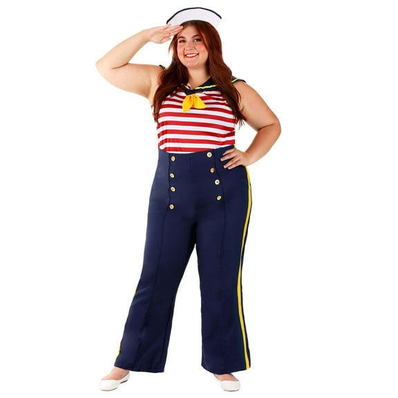 Women's Plus Size Perfect Pin Up Sailor Costume