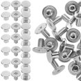 thumbnail image 1 of Phenofice 50pcs Book Binding Rivets Metal Silver for Recipes and Users needing Book Screws, 1 of 8