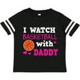 thumbnail image 3 of Inktastic I Watch Basketball with Daddy Boys or Girls Toddler T-Shirt, 3 of 5