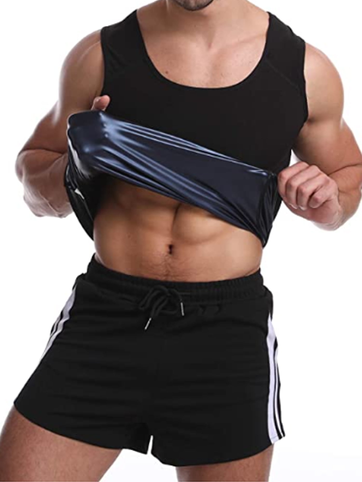 Men's Body Shaper Waist Trainer Sauna Sweat Tank Underwear Fat Burners Shapewear 