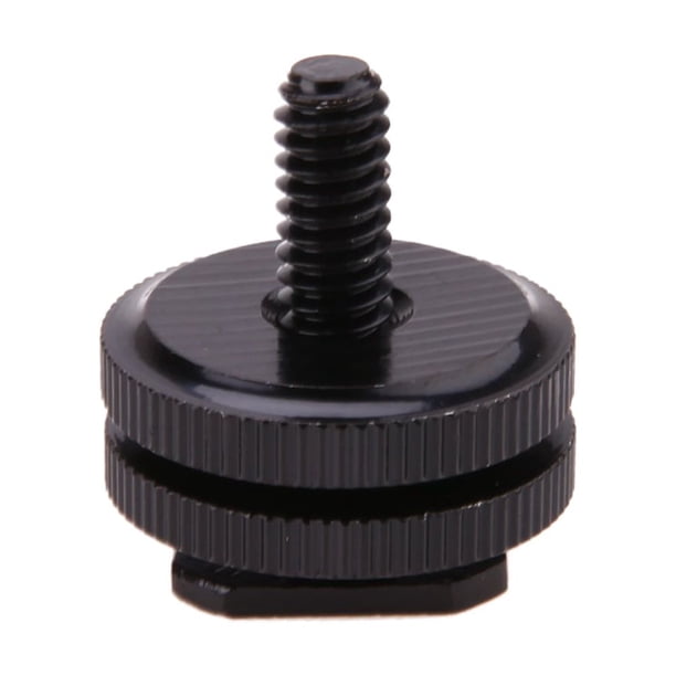 Tornillo Montaje Trípode 1/4 Pulgada para Flash Adaptador Zapata Cámara