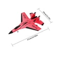 thumbnail image 4 of Avión de juguete 2.4G Control remoto Avión volador Niños EPP Avión recargable, Rojo, con caja de paquete Inevent FN000222-01B, 4 of 7