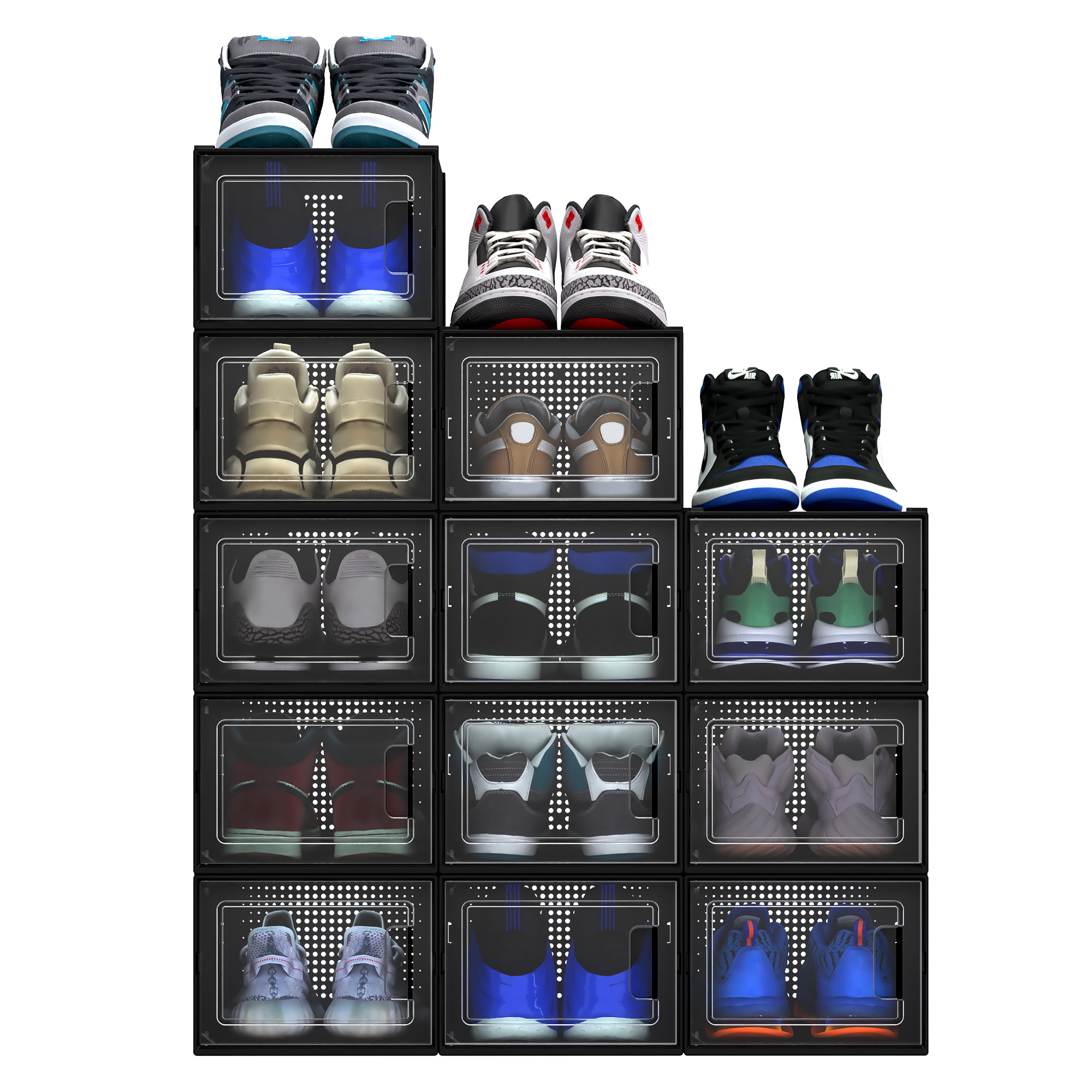 YITAHOME XL Shoe Storage Box, 18 PCS Shoe Storage Organizers Stackable Shoe  Storage Box Rack Contain…See more YITAHOME XL Shoe Storage Box, 18 PCS