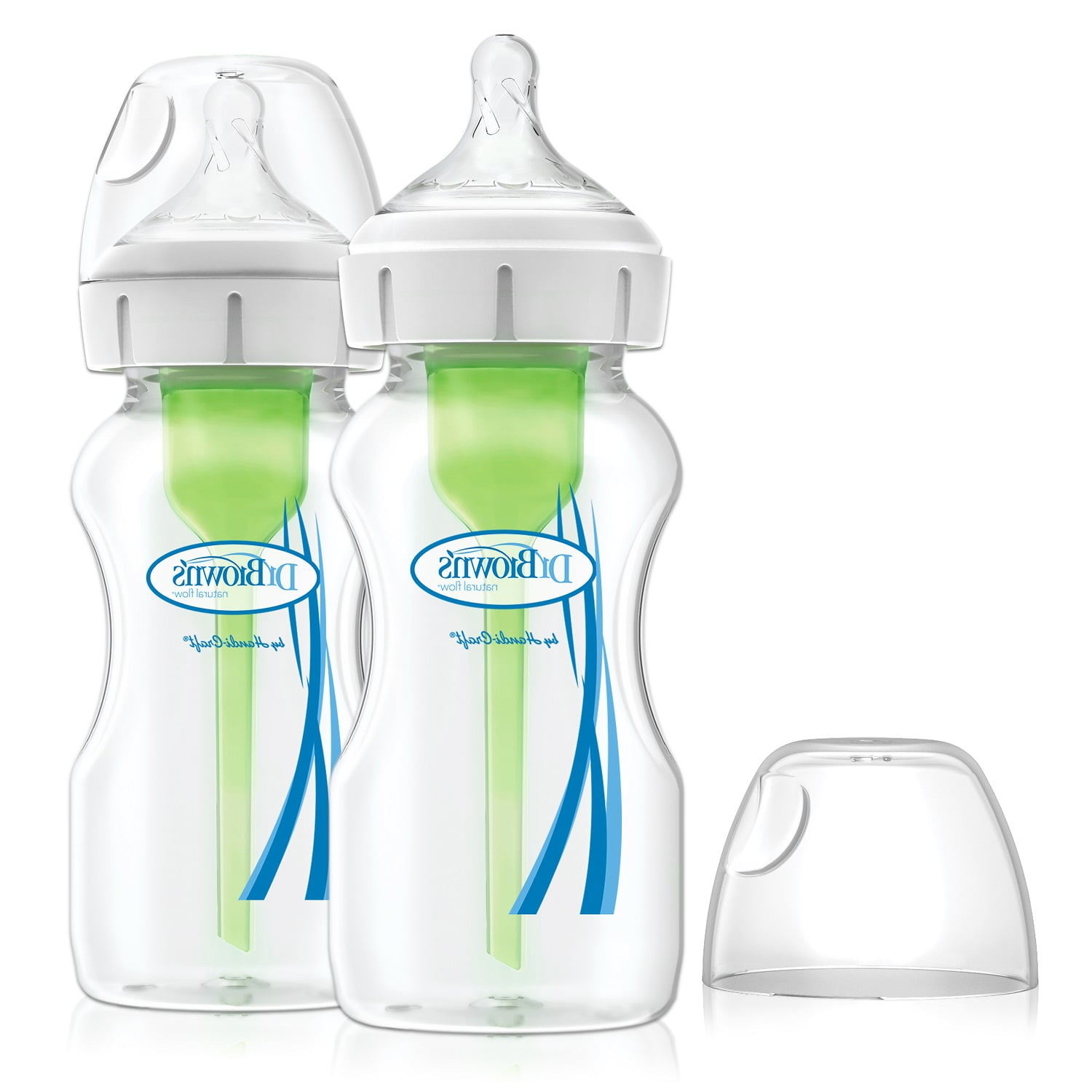 Dr. Brown's Options+ Wide-Neck Baby Bottle, 9 Ounce - 2 pack