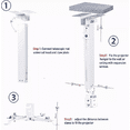 thumbnail image 4 of Base Soporte Proyector BLOOSOM universal Ajustable para techo pared, 4 of 4