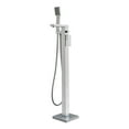 thumbnail image 2 of Whitehaus Collection Whitehaus Modern Freestanding Tub Filler with Handspray - Chrome, 2 of 2