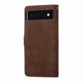 thumbnail image 2 of Allytech For Compatible with Google Pixel 6 Wallet Case, with Wrist Strap Kickstand Card Holder Magnetic Buckle Protective Flip Full for Google Pixel 6 Synthetic Leather Case,Coffee, 2 of 6