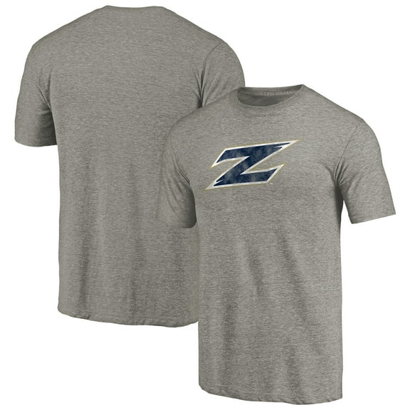 Men's Gray Akron Zips Classic Primary Tri-Blend T-Shirt