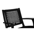 thumbnail image 6 of Boraam Harrison Hexagon Woven Black Rope Accent Chair - Black Finish, 6 of 7