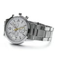 thumbnail image 4 of Deyuer Fashion Men Round Sub-dials Decor Alloy Band Analog Quartz Wrist Watch Gift, 4 of 8