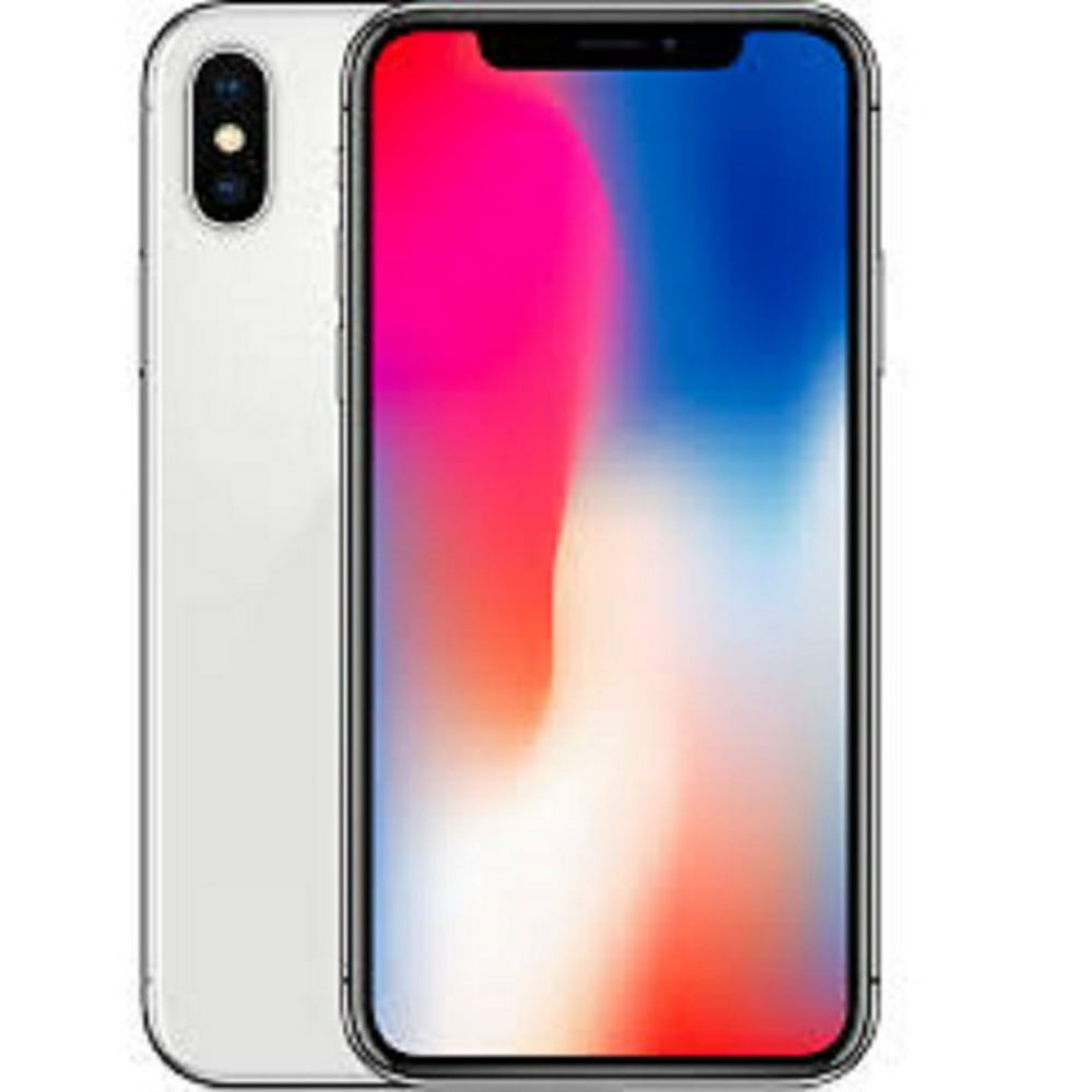 Refurbished Apple iPhone X 64GB, Silver Locked AT&T