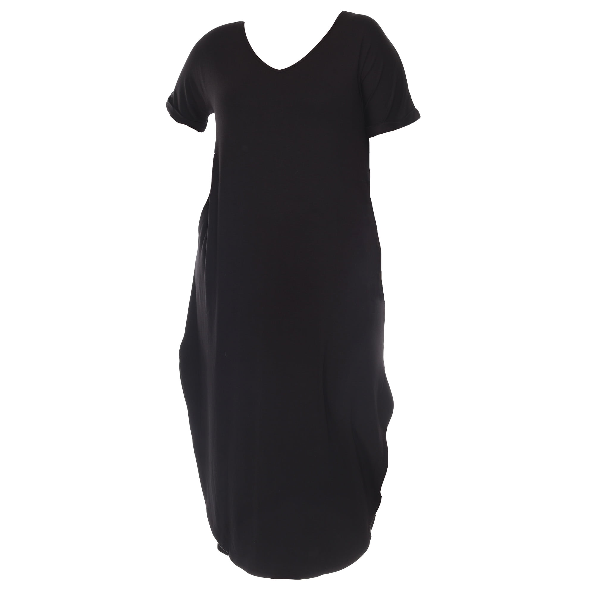 White Mark Short Sleeve Maxi Dress, Women's Plus