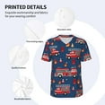 thumbnail image 4 of Daiia Fire Truck 1 Mens Baseball Jersey Button Down Shirts Short Sleeve Sports Uniforms-X-Large, 4 of 9