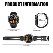 XAXRE Smartwatch for Men 1.43'' AMOLED Smart Watch with Built-in GPS 100+ Sports Modes Fitness Tracker with Sleep Monitor for iOS Android