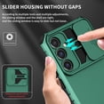 thumbnail image 3 of for Samsung Galaxy S23 FE 5G Case with Slide Camera Cover, Armour Rugged Silicone TPU Bumper Tough PC Cover S23 FE with Kickstand, Military Shockproof Protective Phone Case for Samsung S23 FE Green, 3 of 14