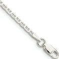 thumbnail image 1 of Sterling Silver 2.1mm Flat Anchor Chain (8 X 2.1) Made In Italy qan060-8, 1 of 4