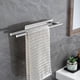 thumbnail image 5 of Bathroom Towel Rack No Drilling Double Adhesive Towel Rack Stainless Steel Two Arm Wall Mounted Towel Rack for Bathroom Kitchen,Silver, 5 of 5