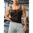thumbnail image 4 of FEOYA Sleeveless Muscle Shirts Mens Camo Youth Workout Tank Top Vest Fitness Camouflage Undershirts Breathable Patchwork Vest T-Shirts Casual Activewear for Athletic Sport Gym Yoga L, 4 of 7