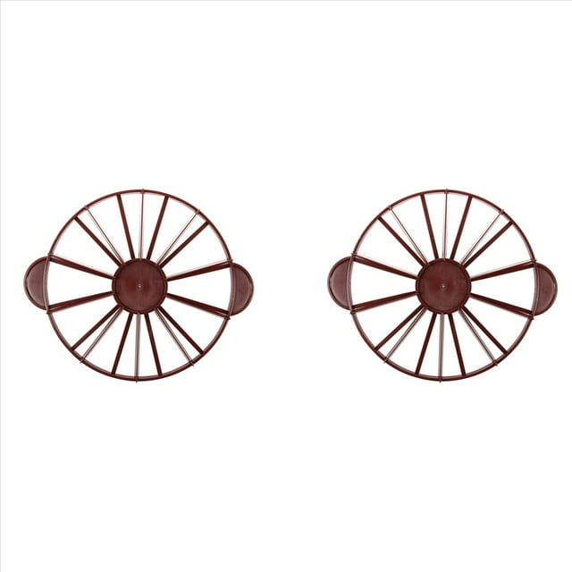 2X Torta Divisor Rebanada Pastel de Torta 10 / 12 Pieza Igual Porcion Marcador Divisor Oscuro Rojo