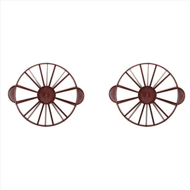2X Torta Divisor Rebanada Pastel de Torta 10 / 12 Pieza Igual Porcion Marcador Divisor Oscuro Rojo