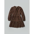 thumbnail image 3 of Time and Tru Women's Corduroy Dress with 3/4-Length Sleeves, Sizes XS-XXXL, 3 of 7