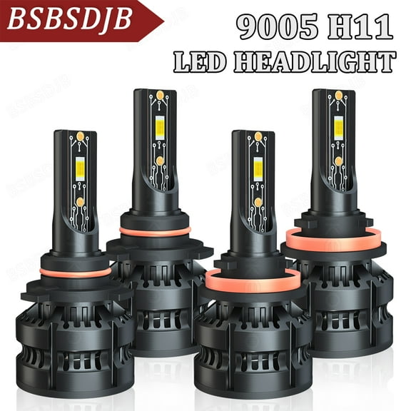 For Kenworth T680 T880 2013-2019 LED Headlight High-Low Beam Bulbs 6000K White