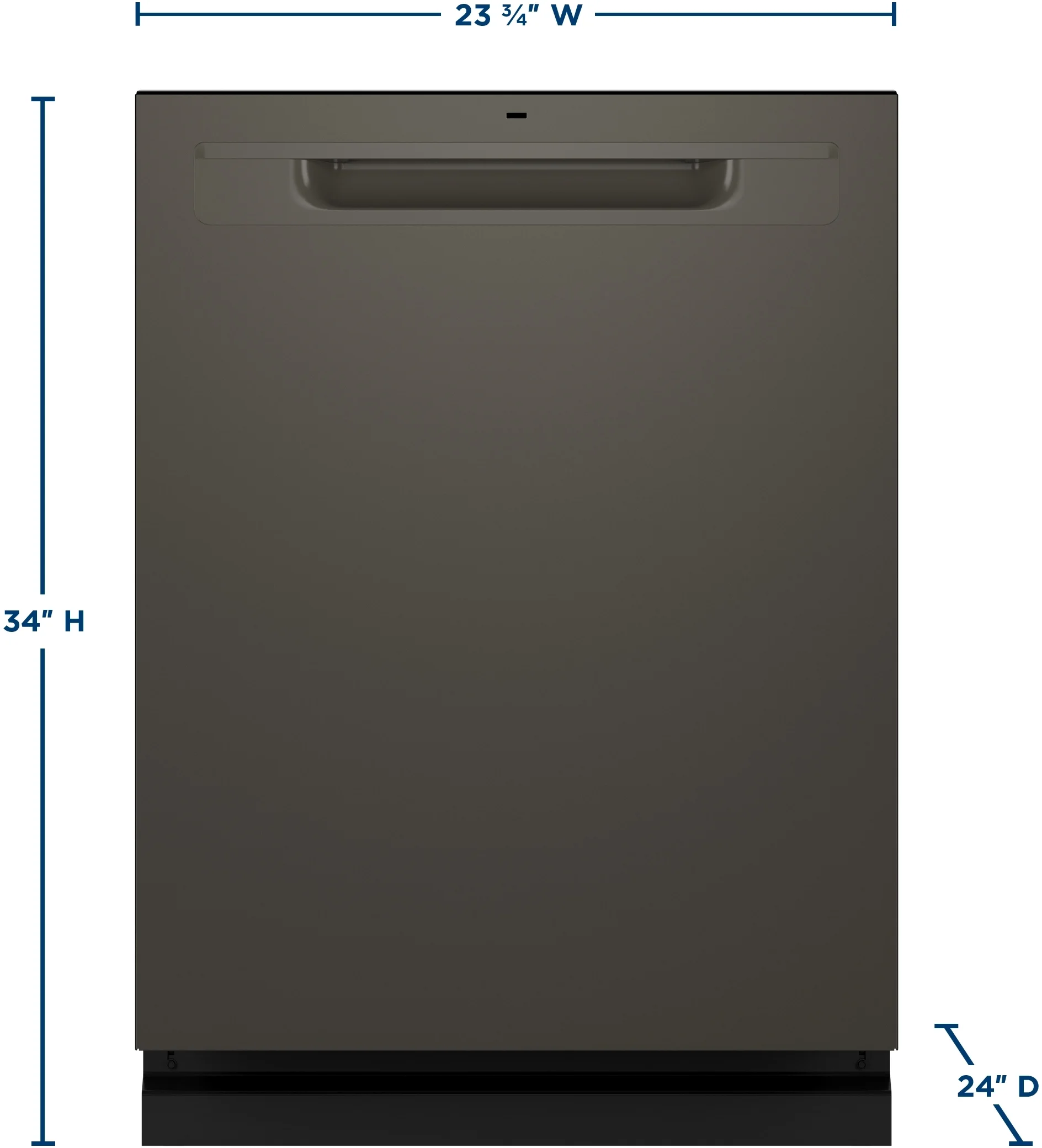GE Fingerprint Resistant Top Control with Stainless Steel Interior Dishwasher with Sanitize Cycle GDP670SMVES