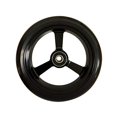 thumbnail image 2 of RIANTWHEEL , 5.0 X 1.0 Pouces, Roues en PU, Roulettes de Fauteuil Roulant, Jante en Aluminium, une Paire (Noir), 2 of 4