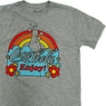 thumbnail image 4 of Coca-Cola Enjoy! with Rainbows and Flowers Junior Women's T-Shirt - (Medium), 4 of 4