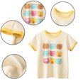 thumbnail image 5 of LYMAYTER Toddler Kids Girls Summer Cartoon T-Shirts Casual Cotton Shirts Baby Short Sleeve Cartoon Tees Shirt Tops for 1-8 Years Old, 5 of 8