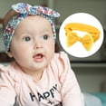 thumbnail image 6 of Unique Bargains Bow Fashion Cute Cotton Headband Hair Band 6.3 Inch Yellow, 6 of 7