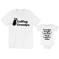 thumbnail image 1 of Golfing Grandpa Men's T-Shirt Grandpa Bought My First Set of Golf Clubs Baby Bodysuit Kids Youth Toddler Shirt, 1 of 3