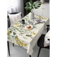 thumbnail image 2 of Flowers Eucalyptus Rectangle Tablecloth, Vintage Botanical Floral Leaves Waterproof & StainResistant Tablecloth, Washable Oil-proof Table Cover for Dining/Party/Wedding/Camping/Buffet 54x108 In, 2 of 9