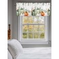 thumbnail image 3 of Fall Pumpkin Valances for Windows Green Eucalyptus Leaves Flower Harvest Rod Pocket Curtains Valance Short Window Treatment Drapes for Living Room, Bedroom Bathroom 60"&nbsp;W x 14" L, 3 of 5