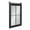 Black, variant on Kate and Laurel Cates Windowpane Framed Wall Mirror, White 22x37