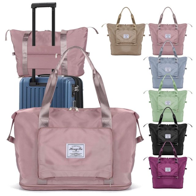 Bolsa de viaje plegable Luxtrada de 16,5", color negro, 0,9 lb