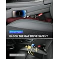 thumbnail image 6 of Leather Car Seat Gap Filler Universal for Car Truck SUV to Block The Gap Between Seat and Console Stop Things from Dropping 2 Sets Black, 6 of 14