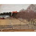 thumbnail image 2 of Jan Ciągliński 18x15 Black Ornate Wood Framed Double Matted Museum Art Print Titled - Merioki - Finland (1904), 2 of 5
