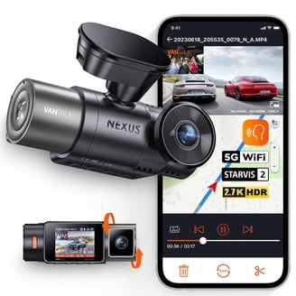 Vantrue Nexus 4 Pro 3-Channel 4K Dash Cam, WiFi, Night Vision