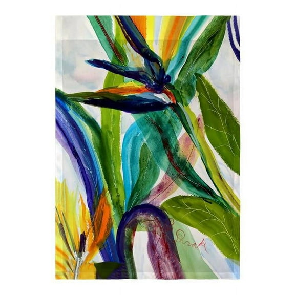 Betsydrake FL1162 12.5 x 18 in. Teal Paradise II Flag