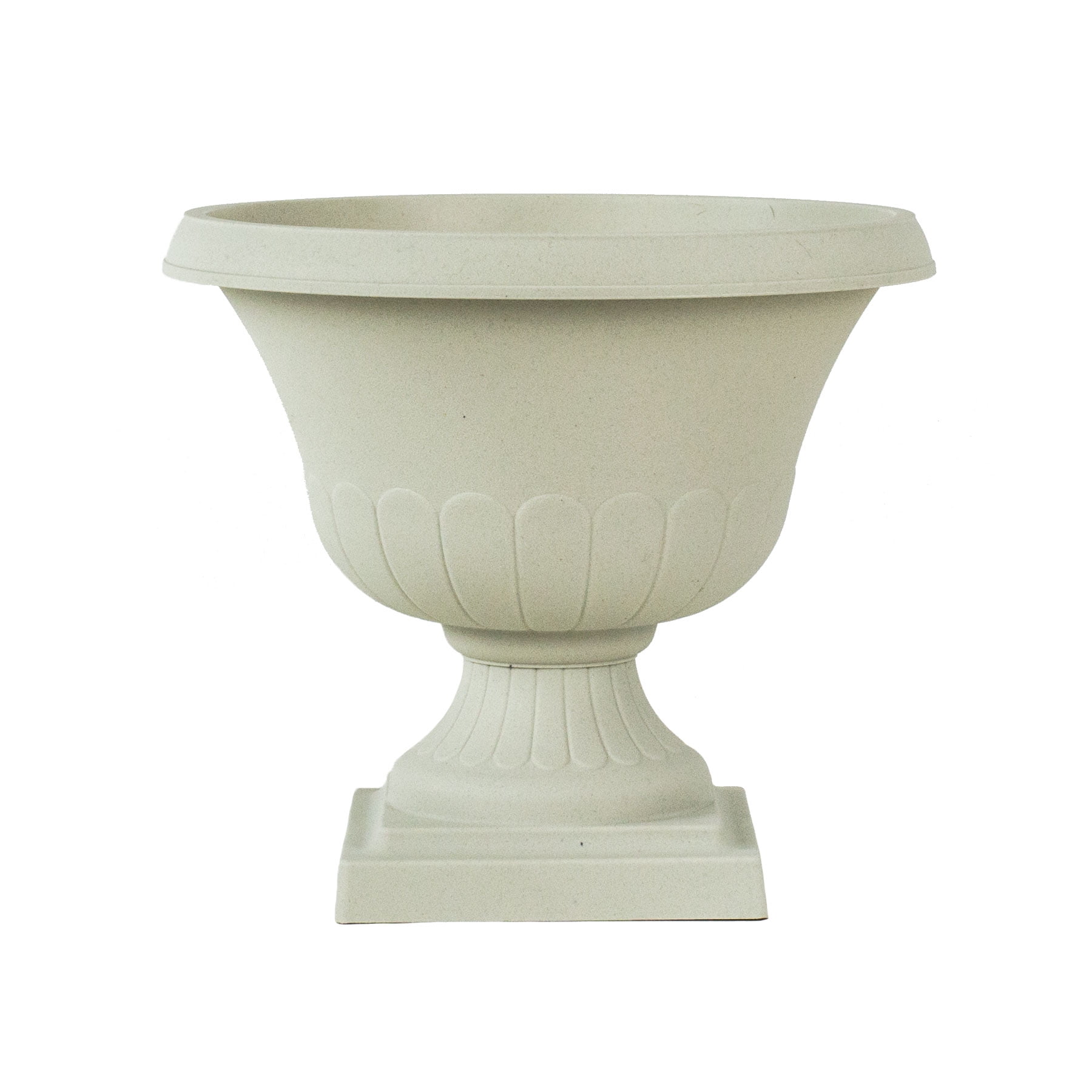 12 Inch Light Stone Taupe Classic Urn Planter for Indoor and Outdoor Use by