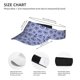 thumbnail image 3 of Balery Blue And White Flowers Gorra deportiva con visera ajustable para mujer y hombre (talla única), 3 of 7