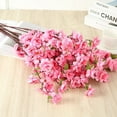 thumbnail image 4 of Sakura Artificial Flowers Bouquet for Garden Party Wedding Marriage Decoration Home Room Decor Fake Flowers Table Vase Ornament, 4 of 9