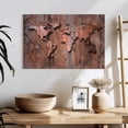 thumbnail image 3 of Elephant Stock Rock World Map Wall Art - Horizontal Canvas Wall Art - Living Room Wall Decor - Map Canvas - Beige And Orange Decor - 24" x 16", 3 of 8