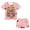 Capybara Bubble Tea, variant on Cat Gradient Cloud Summer Outfits Sets for Girls Casual Short Sleeve Cap Tops and Elastic Waisted Pants with Side Pockets Two Piece Sets for Teenage Playwear Activewear