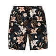 thumbnail image 4 of Lsque Mens Swim Trunks Lilies Flowers Pattern - Bathing Suit Compression Liner - Beach Swim Shorts Swimwear - (S-3XL) - Stretch Quick Dry -X-Large, 4 of 9