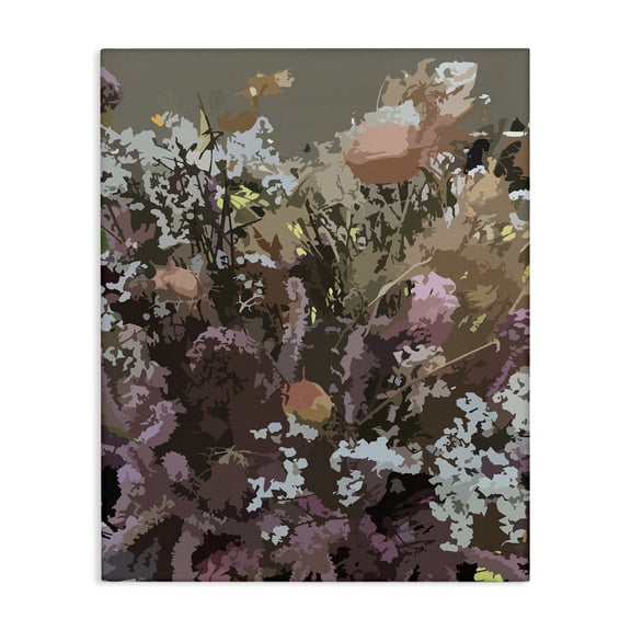 Stupell Industries Eclectic Soft Line Dried Flowers Tuscan Inspired Florals Canvas Art, 16 x 20, by Hannah Heemsbergen
