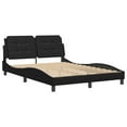 thumbnail image 2 of vidaXL Bed Frame with Headboard Base Mattress Bedroom Furniture Faux Leather, 2 of 10